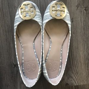 Tory Burch Reva Flats - Piano stripes